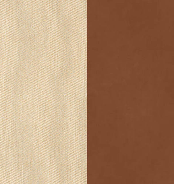 Soft Linen / Cognac Leather