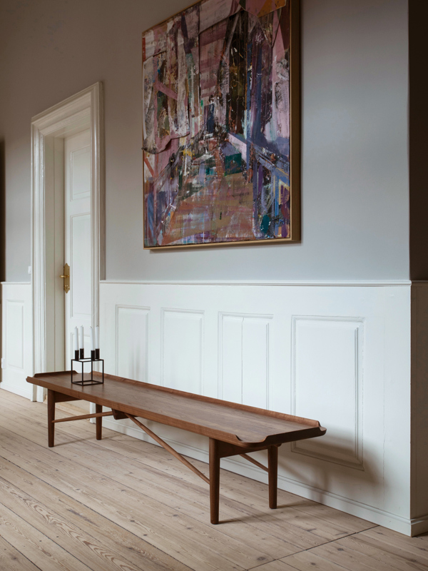 The Cocktail Bench in walnut.