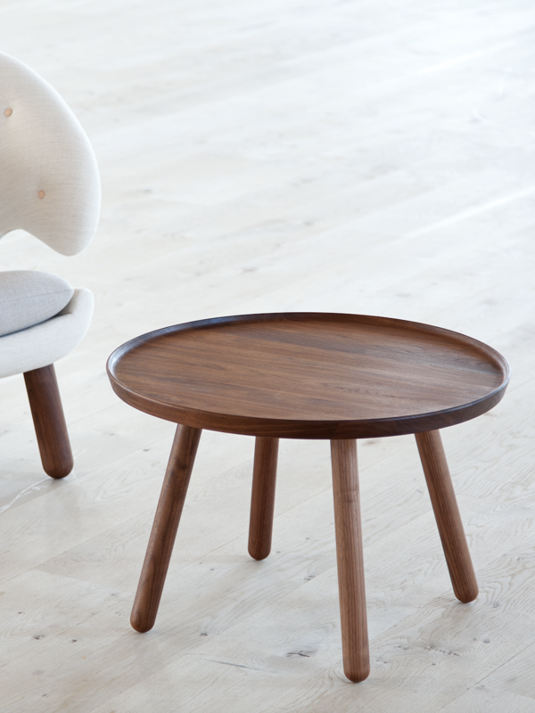 The Pelican Table in walnut.